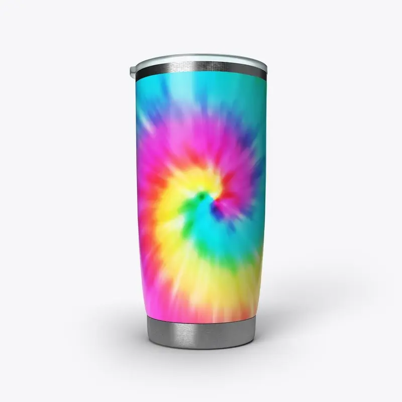 tye dye stainless tumbler 20 oz